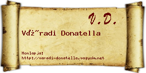 Váradi Donatella névjegykártya
